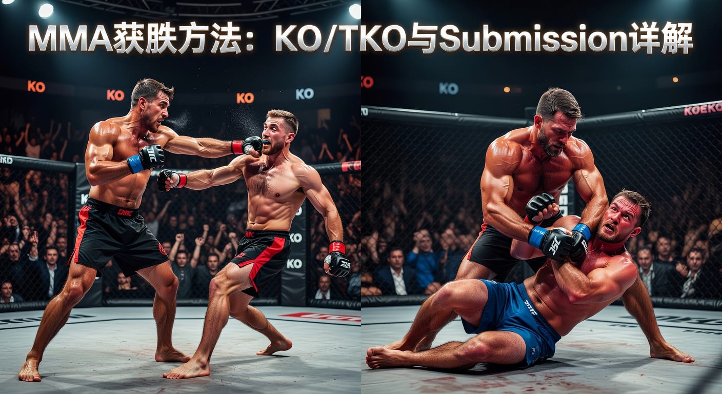 MMA方法 KO/TKO Submission：终结方式判断与节奏解析
